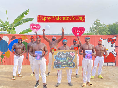 Afrikanisches Fitnessteam