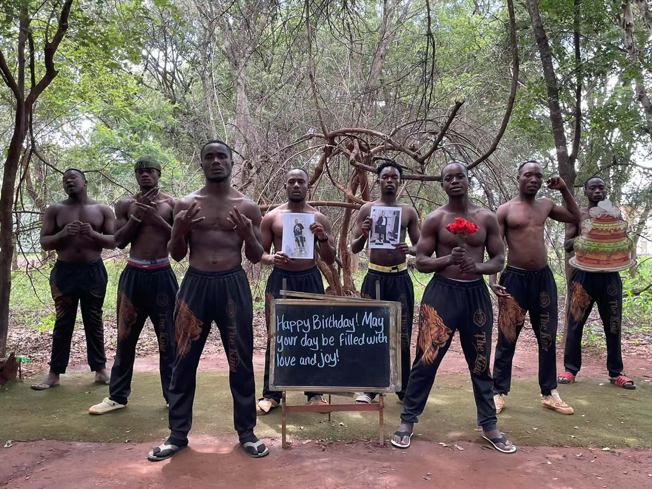 Afrikanisches Löwenteam